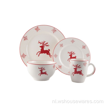 Four Seasons Series Flower Decal Fine Porselain-servies